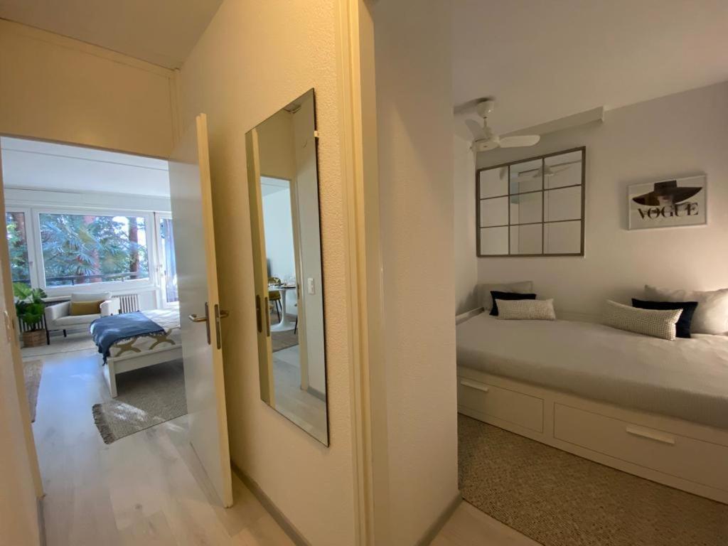 Luganersee, Pool, Strand, Parkplatz, Suite 302 Bissone Buitenkant foto