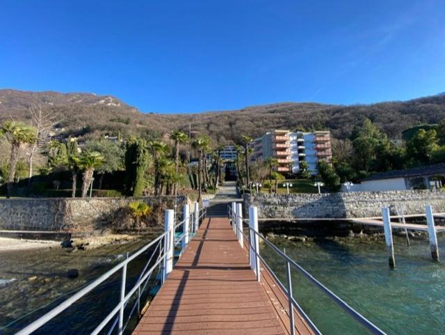 Luganersee, Pool, Strand, Parkplatz, Suite 302 Bissone Buitenkant foto